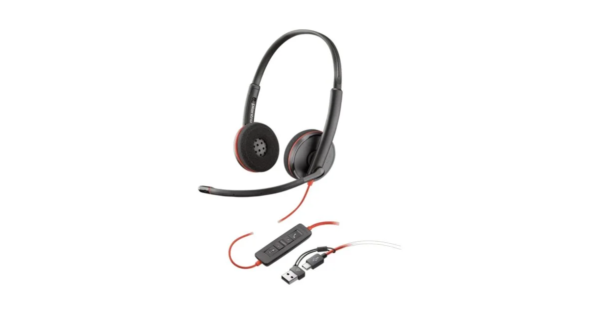 Poly - Headset - Wired - Blackwire 3220 Stereo USB-C He
