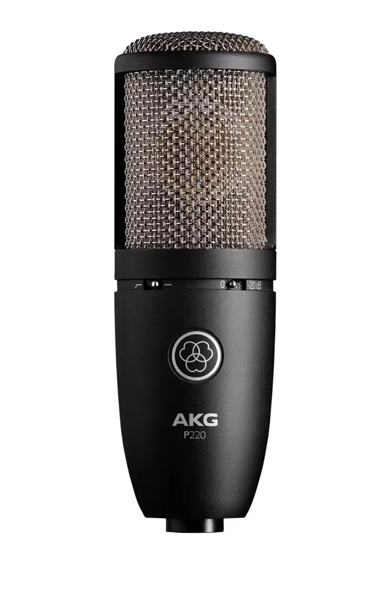 Akg P220 Micrófono Condensador Diafragma Grande Negro
