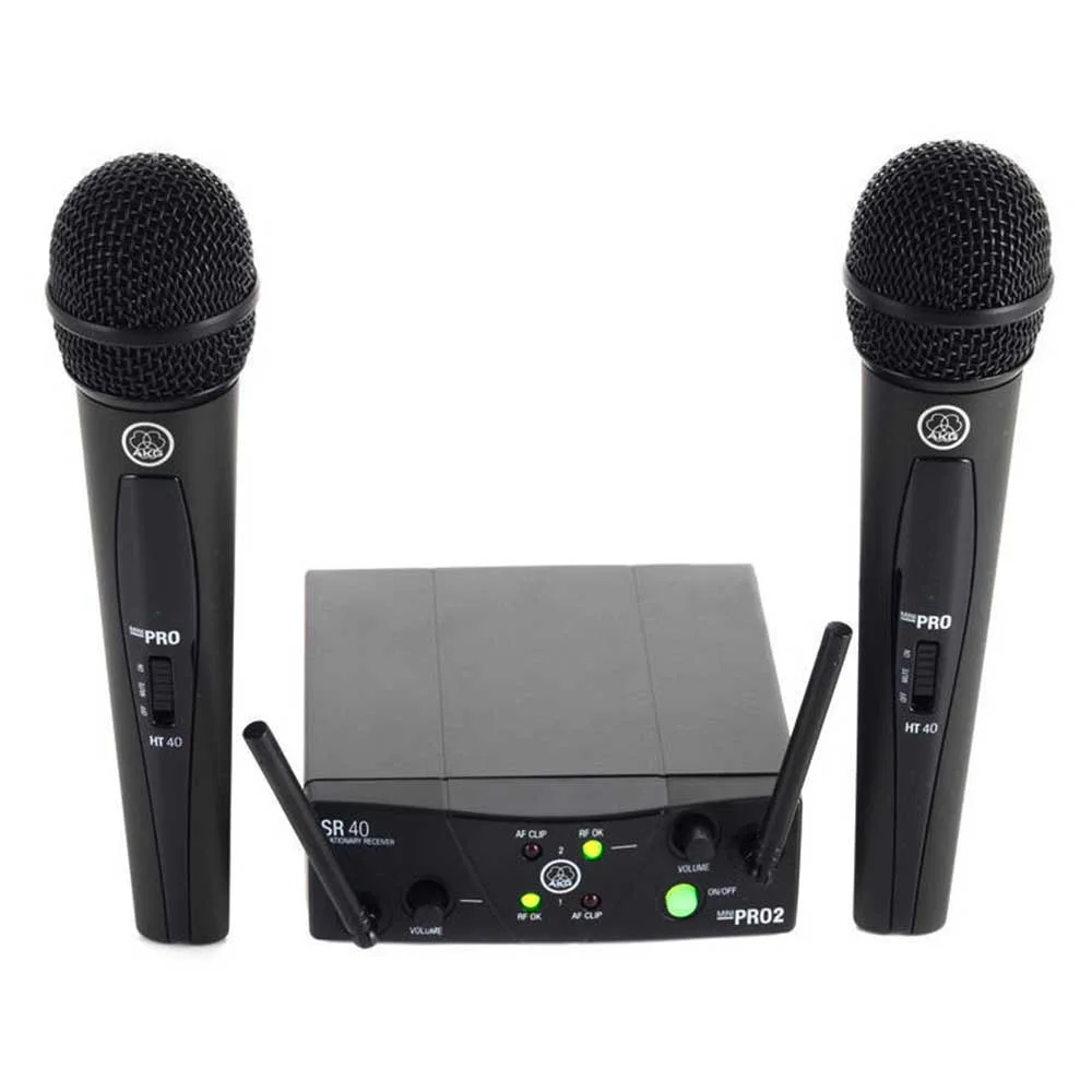 Akg WMS40 Mini 2 Microfonos Inalambricos VOCX2 US25 Negro
