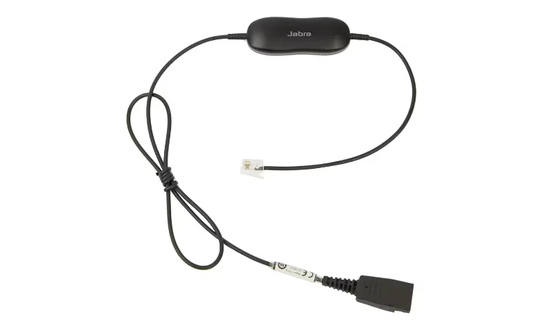 Jabra GN1216 - Cable para Auriculares - Desconexión Rápida Enchufe a RJ-9 Macho - 80 CM