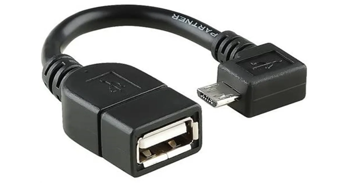 Xtech XTC360 - Adaptador para Cable de Datos - USB Hembra a Micro-usb Tipo B Macho - 13.5 CM - Conector en Ángulo
