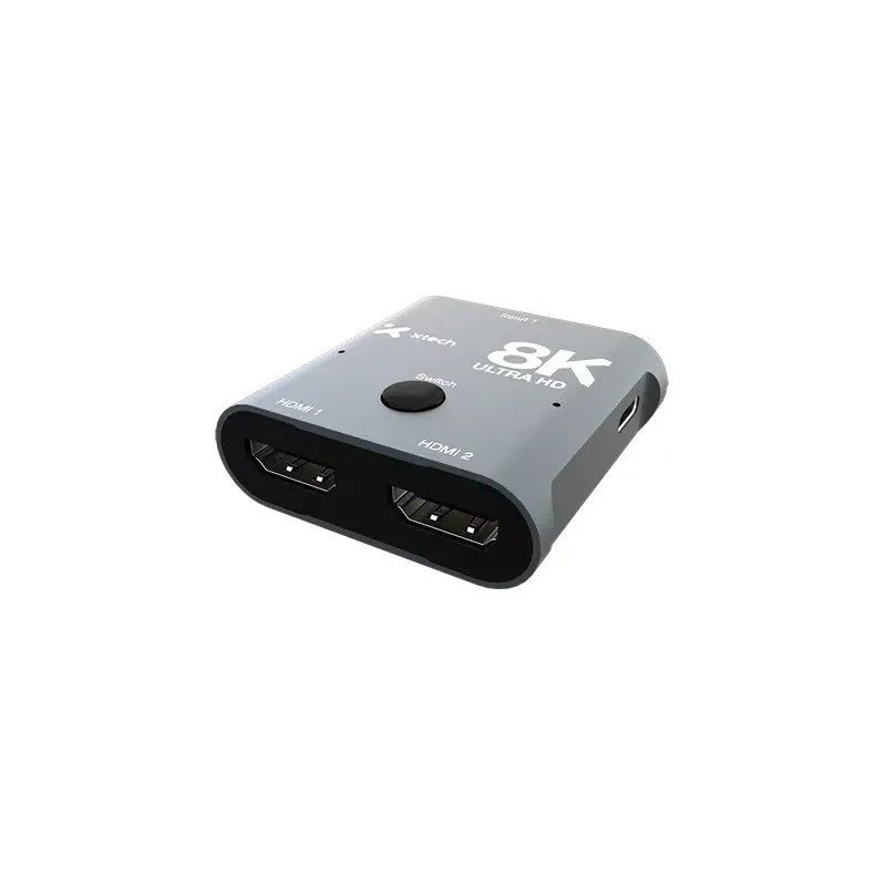 Xtech - 8K HDMI 2-PORT Bidirectional Switch - Aluminum Alloy XHA-440