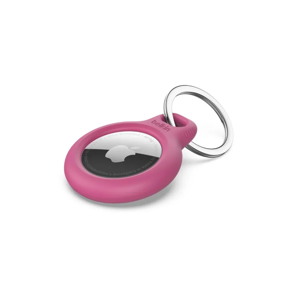 Belkin - Soporte de Seguridad para Etiqueta Bluetooth Antipérdida - Rosa - para Apple Airtag