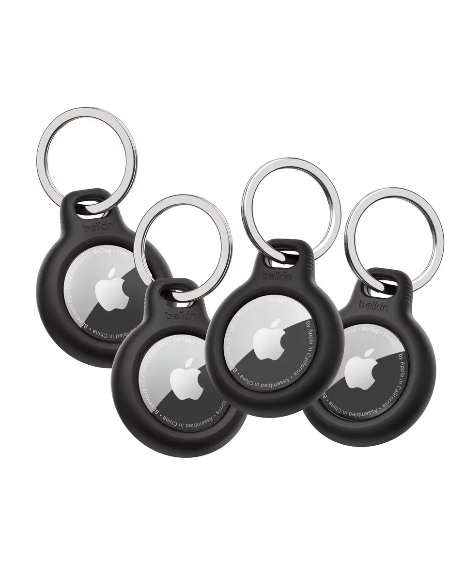 Belkin - Estuche para Airtag - Negro (paquete de 4 - para Apple Airtag