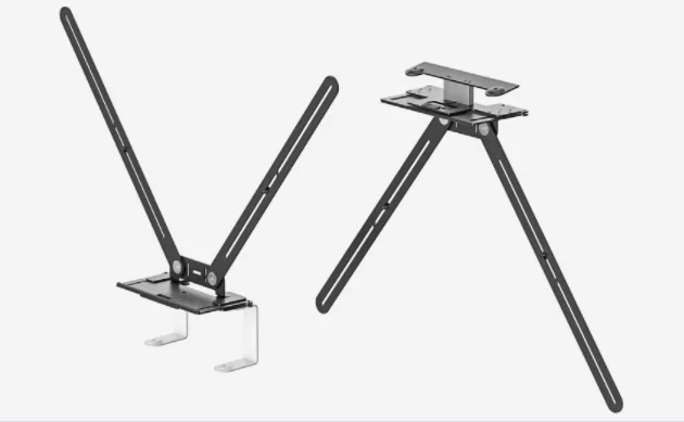 Logitech TV Mount For Video Bars - Montura para Cámara - Montaje Debajo de Pantalla, Montable Encima del Monitor