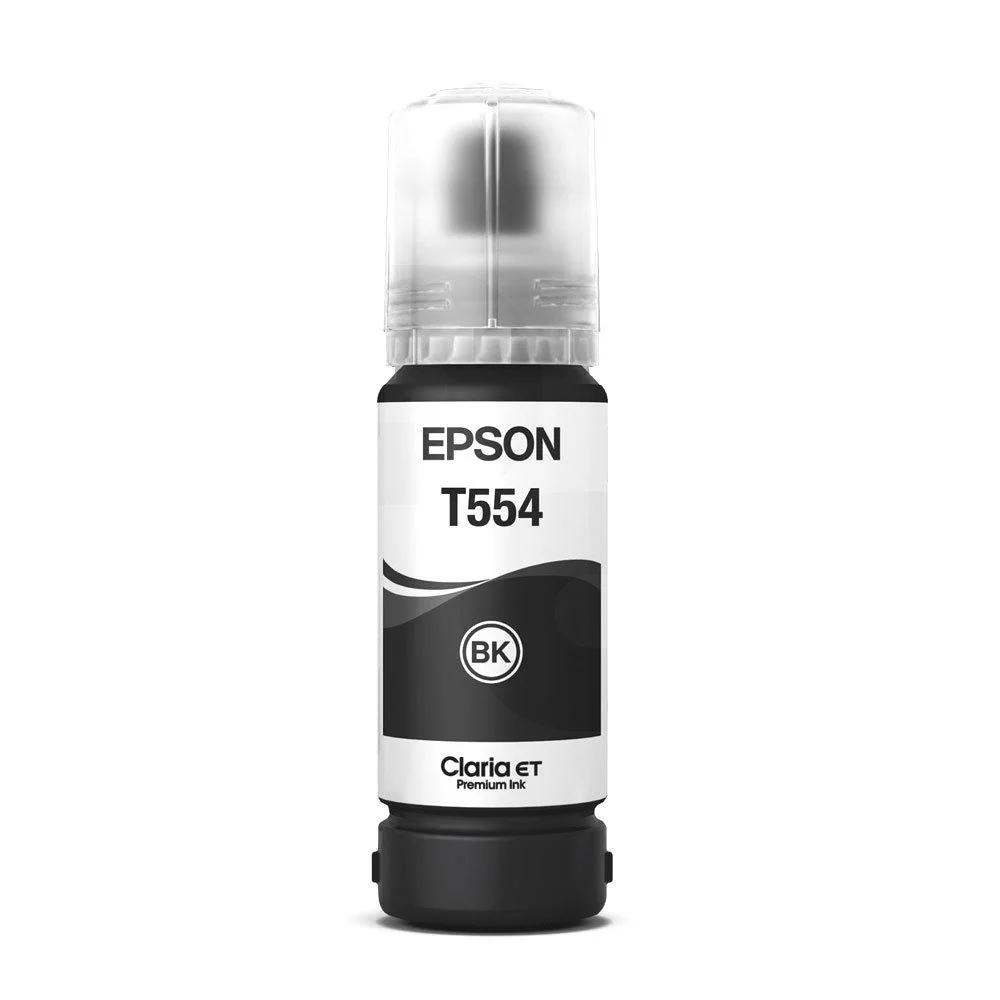 Epson T554 - Negro - Original - Recarga de Tinta - para Ecotank L8160, L8180