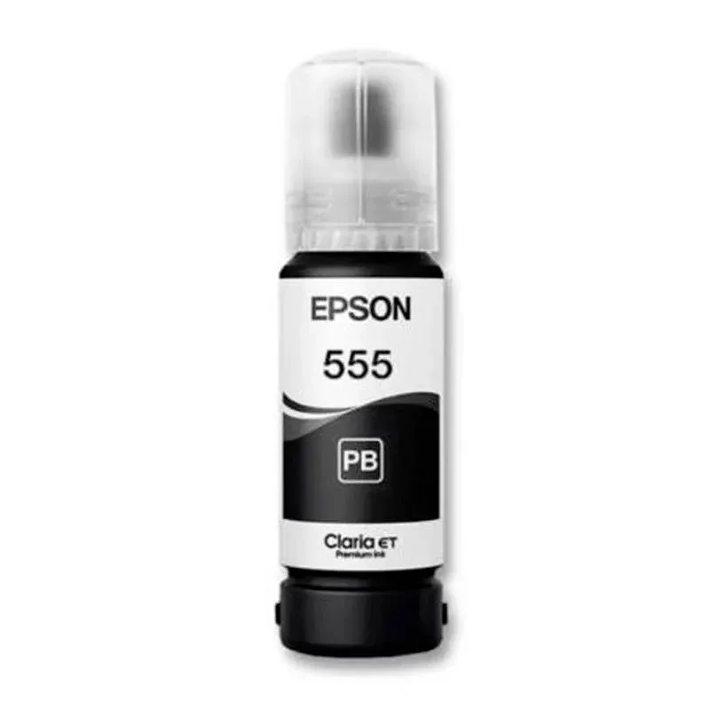 Epson T555 - Photo Negro - Original - Recarga de Tinta - para Ecotank L8160, L8180