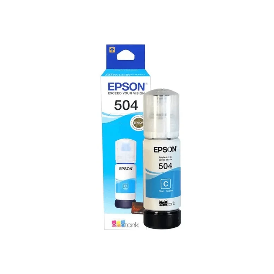 Epson 504 - 70 Ml - Cián - Original - Recarga de Tinta