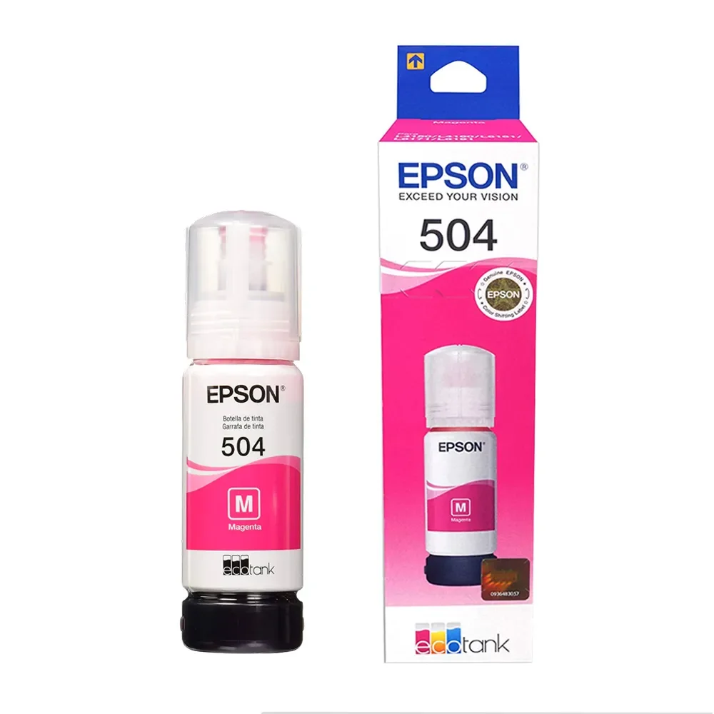 Epson 504 - 70 Ml - Magenta - Original - Recarga de Tinta