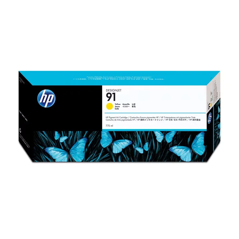 Hp 91 - 775 Ml - Amarillo - Original - Designjet - Cartucho de Tinta - para Designjet Z6100, Z6100PS