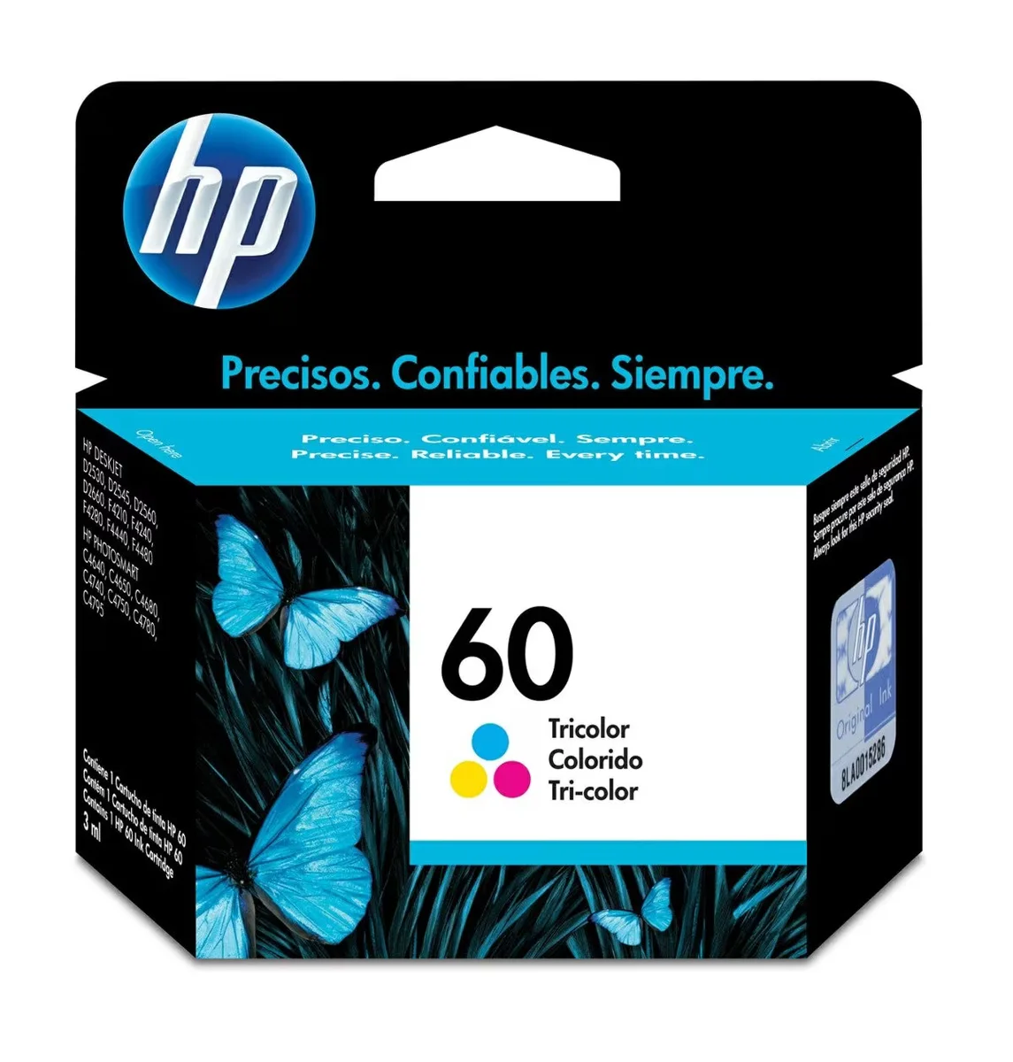Hp 60 - 4 Ml - Color (cian, Magenta, Amarillo) - Original - Cartucho de Tinta