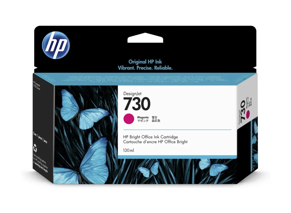 Hp 730 - 130 Ml - Magenta - Original - Designjet - Cartucho de Tinta