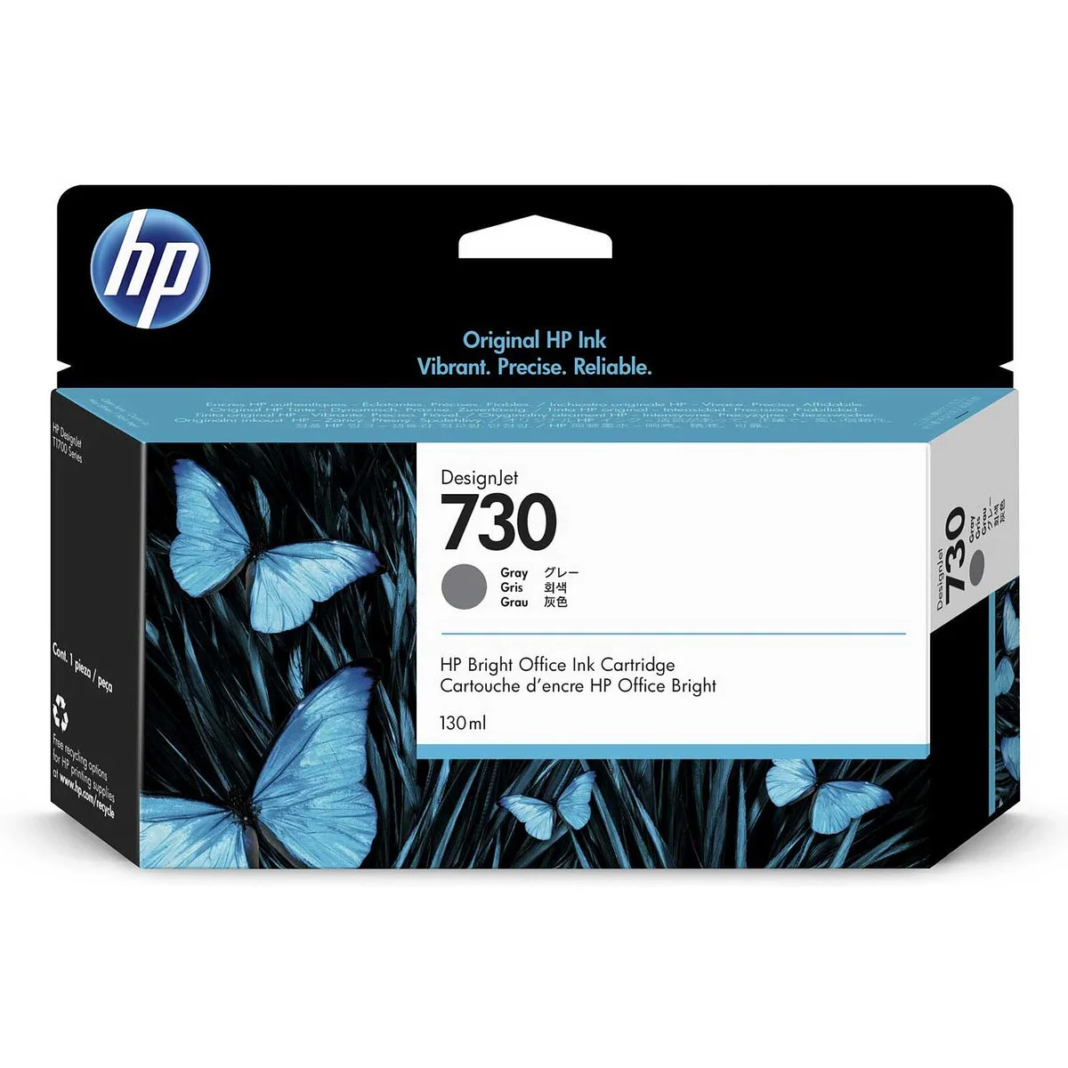 Hp 730 - 130 Ml - Gris - Original - Designjet - Cartucho de Tinta