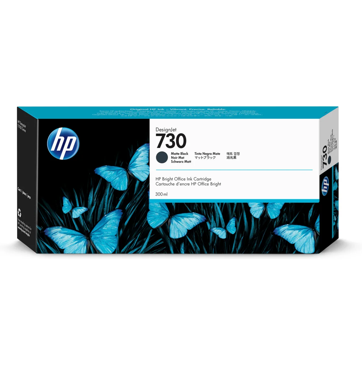 Hp 730 - 300 Ml - Gran Capacidad - Negro Mate - Original - Designjet - Cartucho de Tinta