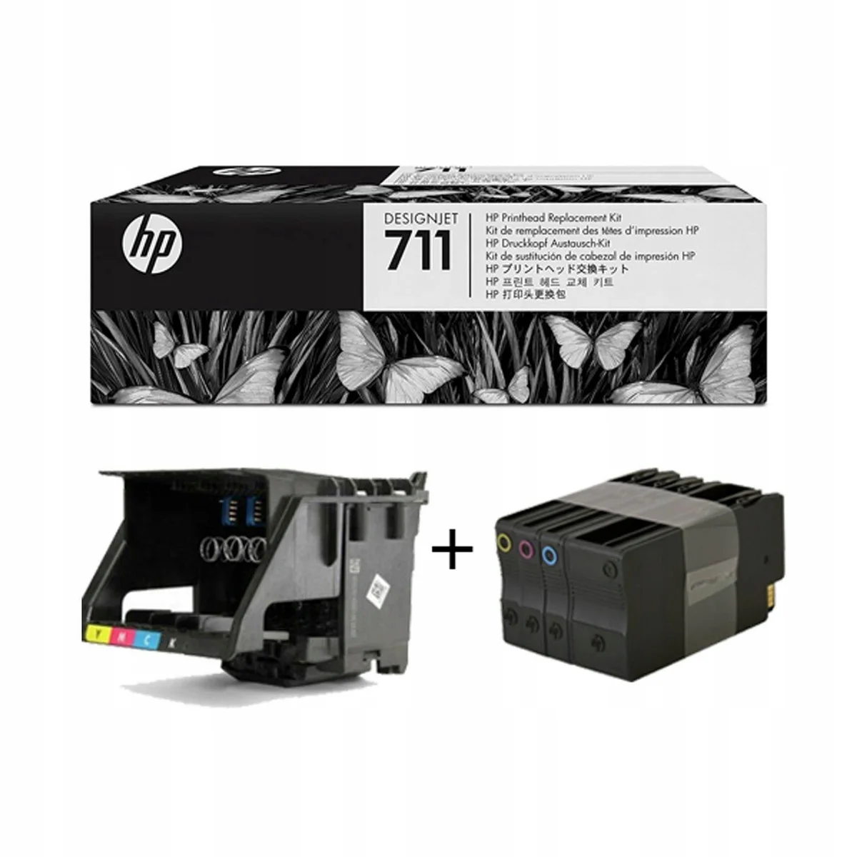 Hp 711 - Negro, Amarillo, Cián, Magenta - Cabezal de Impresión - para Designjet T120 Eprinter, T520 Eprinter