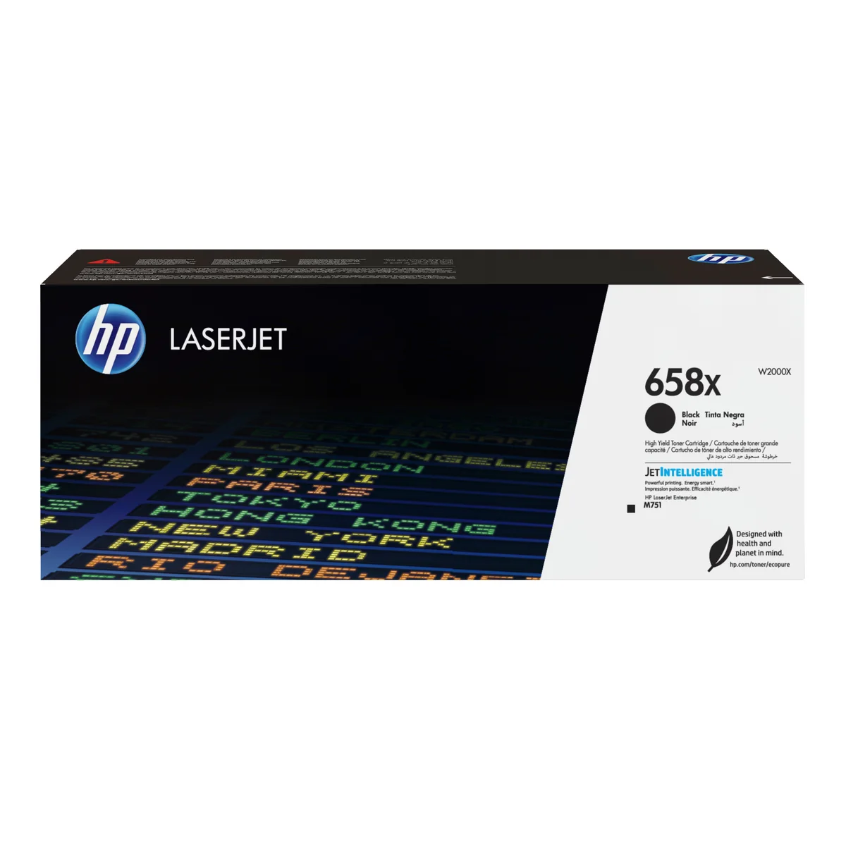 Hp 658x - Gran Capacidad - Negro - Original - Laserjet - Cartucho de Tóner (W2000X)