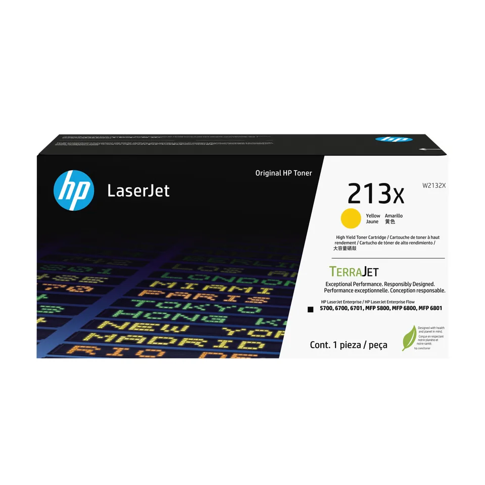 Hp 213x - Alto Rendimiento - Amarillo - Original - Laserjet - Cartucho de Tóner (W2132X)