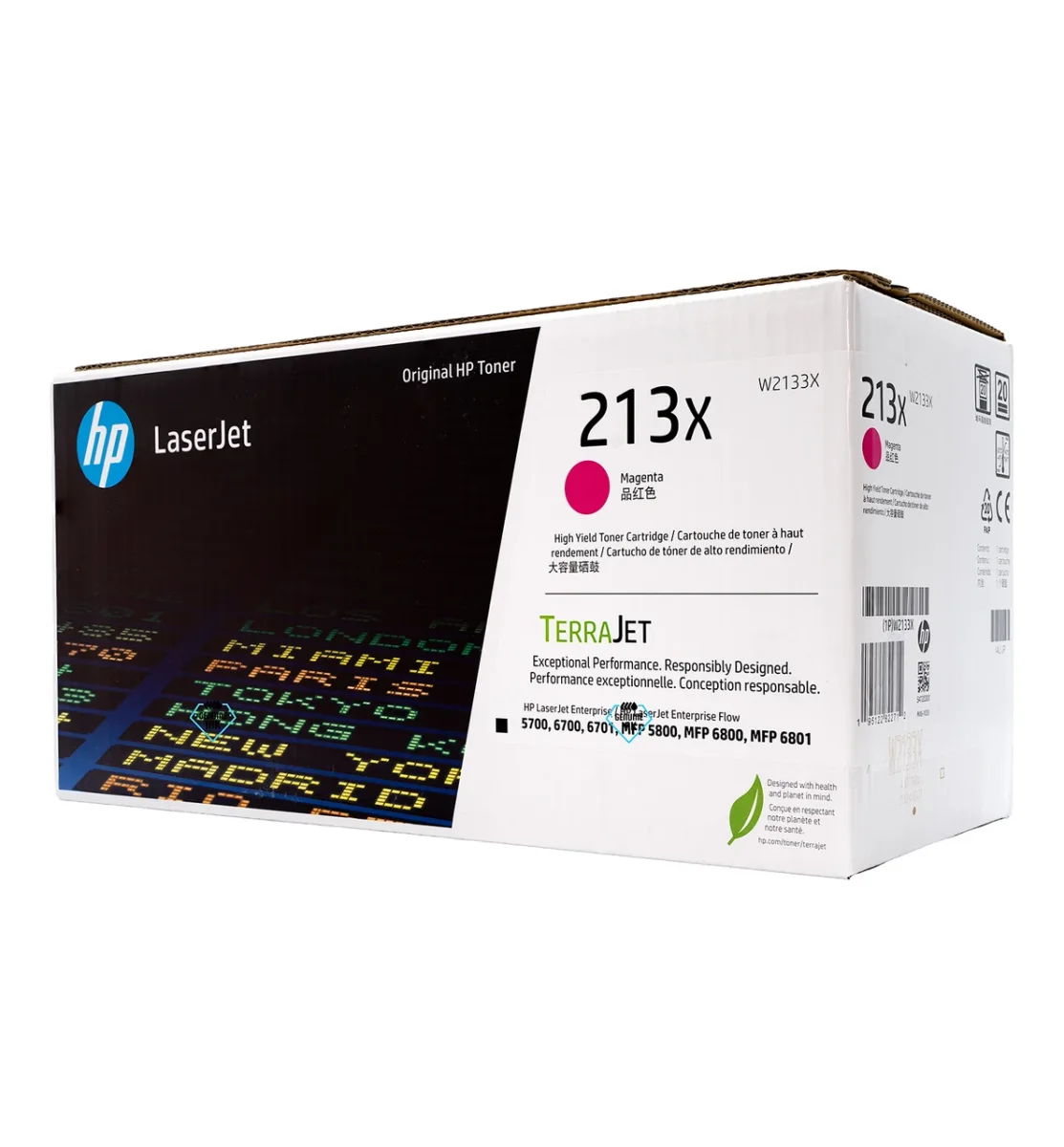 Hp 213x - Alto Rendimiento - Magenta - Original - Laserjet - Cartucho de Tóner (W2133X)