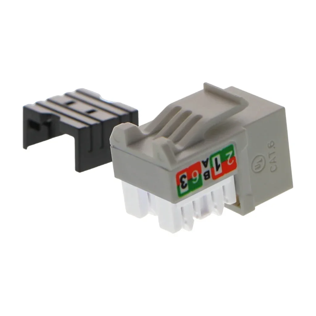 Nexxt Solutions Infrastructure - Keystone Jack - Category 6 - CAT6 Unshd Kj Grey