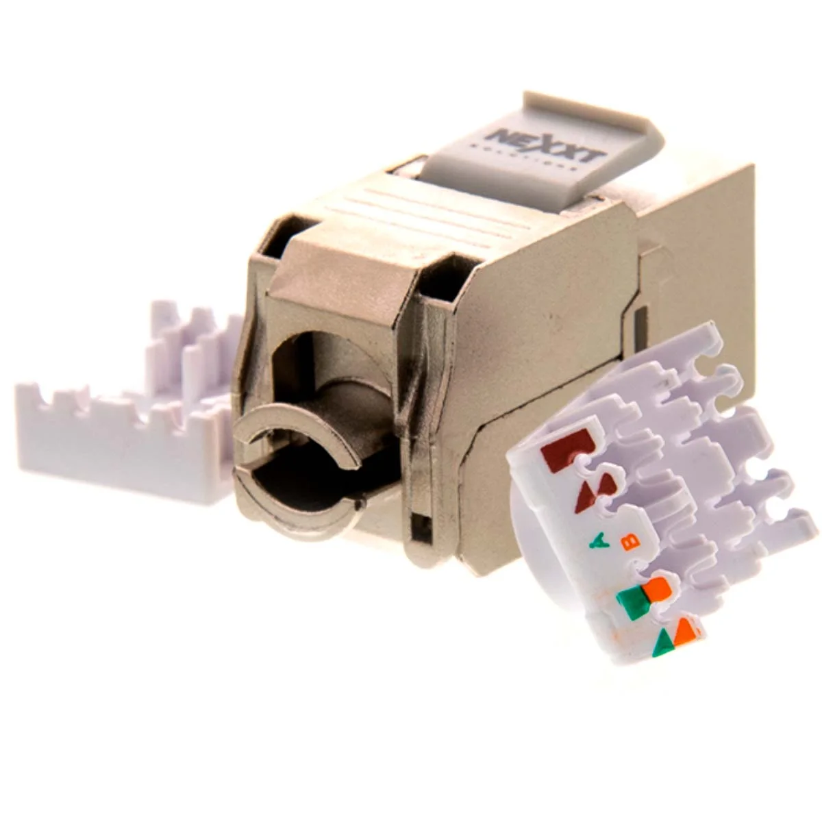 Nexxt - Inserto Modular - Cat 6A - Stp - RJ-45 - Plata