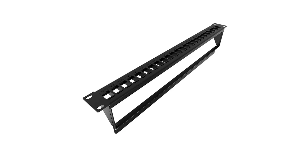 Nexxt - Tablero de Conexiones - Instalable en Bastidor - Negro, Ral 9005 - 2U - 19" - 48 Puertos