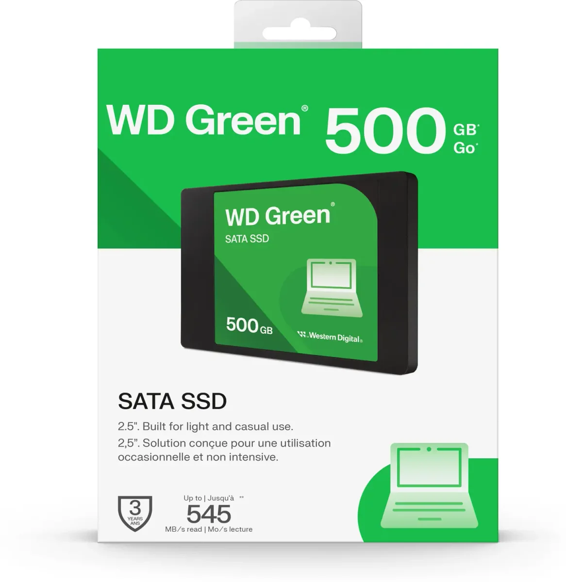 Western Digital Wd Green SSD - Internal Hard Drive - 500 GB - 2.5" - Solid State Drive