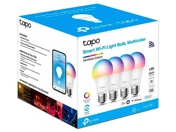 Tapo L530E - Bombilla LED - E27 - 8.7 W (equivalente 60 W - Clase F - 2500-6500 K