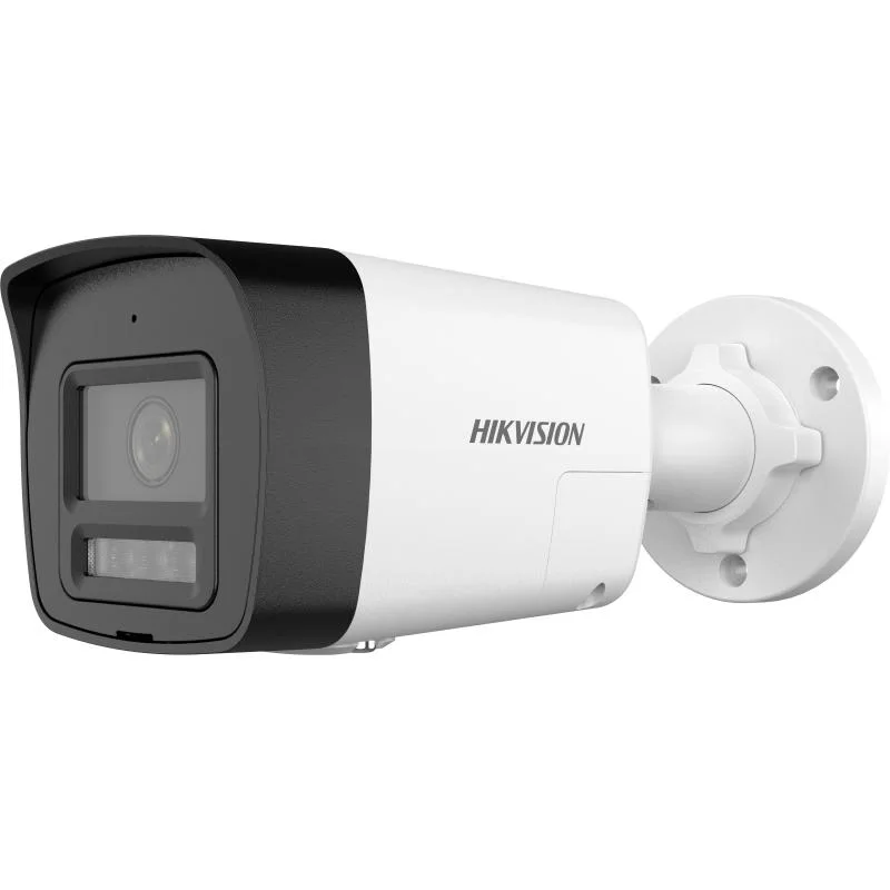 Hikvision 4MP Cámara de Red Tipo Bala Fija Colorvu con Luz Híbrida Inteligente - Micrófono Incorporado - 4MP