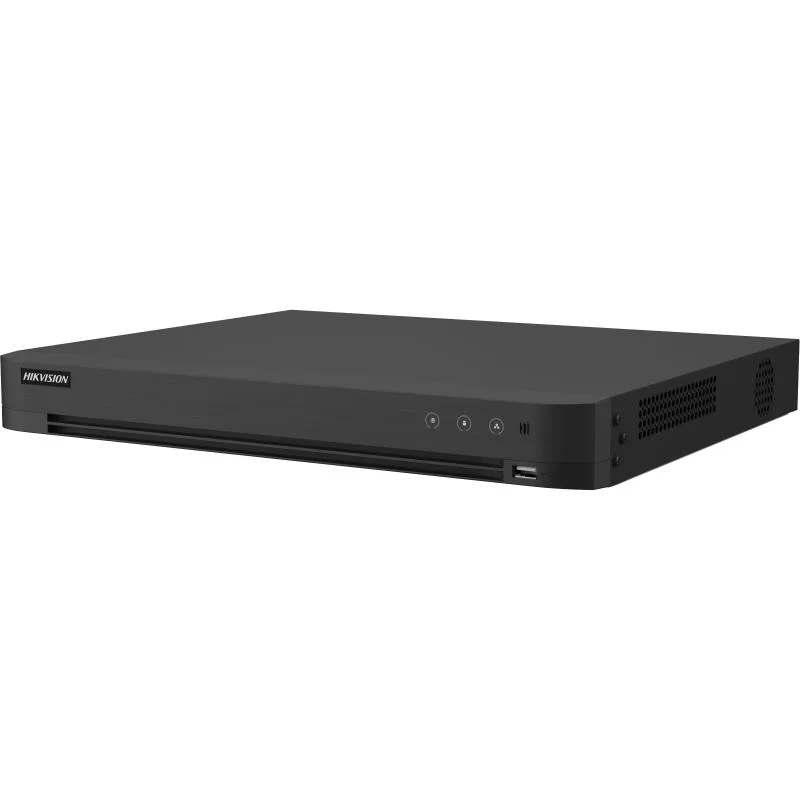 Hikvision IDS-7216HQHI-M2/XT Dvr Acusense 16 Canales 1080P 1U H.265 - Hdtvi · Ahd · Cvi · Cvbs · IP - 2 Discos Duros SATA de Hasta 10TB