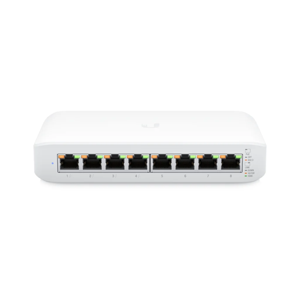 Ubiquiti Unifi Switch Lite USW-LITE-8-POE - Conmutador - Gestionado - 8 X 10 · 100 · 1000 4 Poe+)