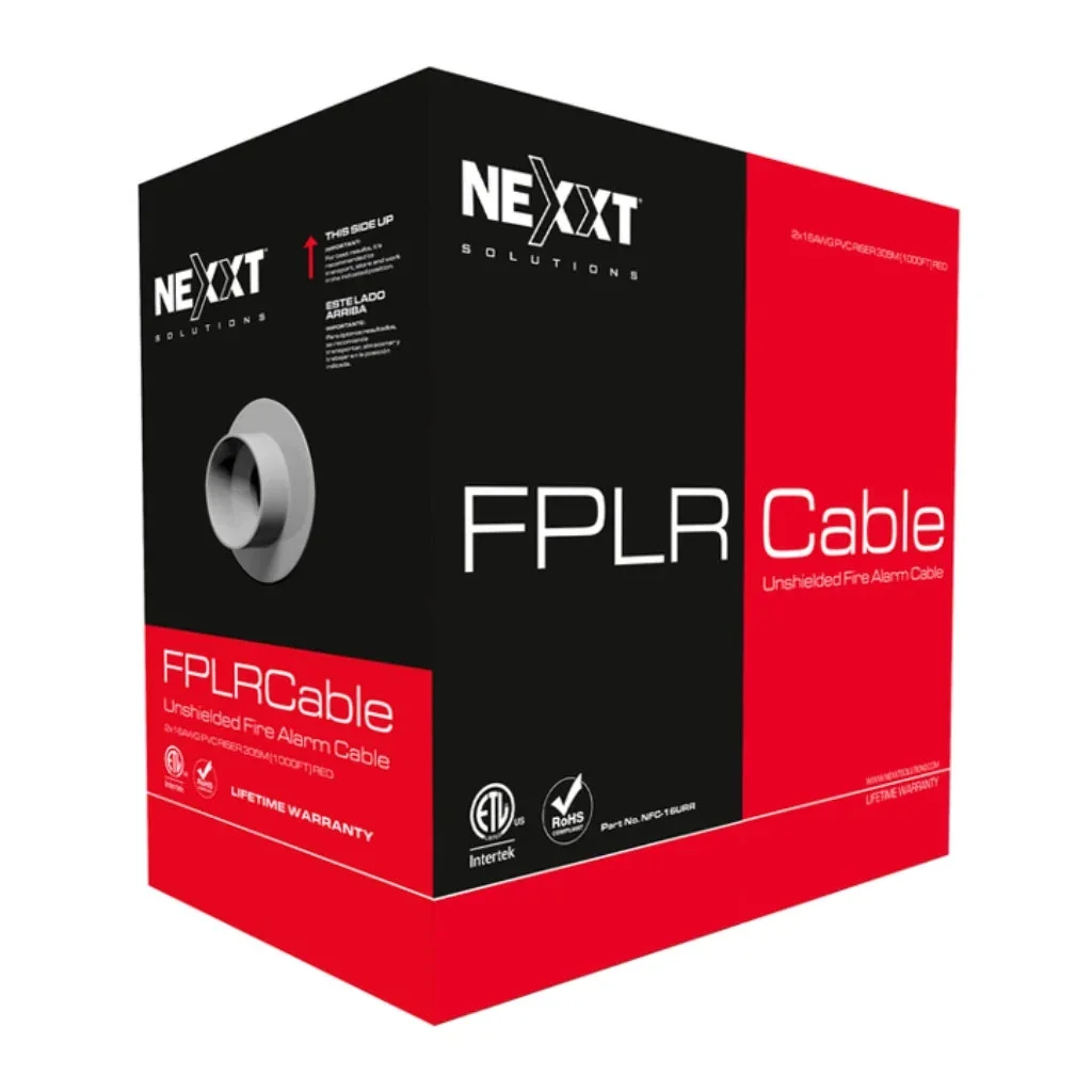 Nexxt Solutions Infrastructure Nexxt Solutions - Fplr Utp - Alarm Cable - 305 M - 1P 16AWG Pvc Cmr Rd