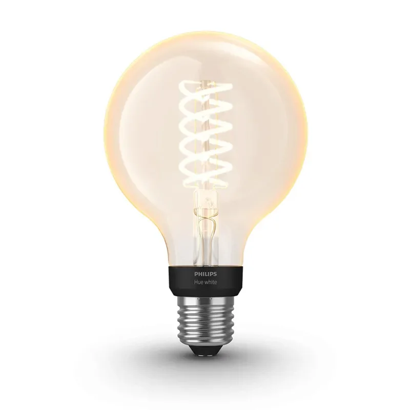 Philips Hue Blanco - Bombilla con Filamento LED - Forma: G93 - E27 - 7 W (equivalente 40 W - Clase G - Luz Blanca Tenue