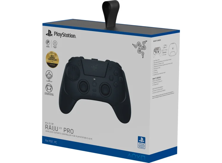 Razer Raiju V3 Pro - Wireless - Negro - para Sony Playstation · para PC - Nasa + Ap Packaging