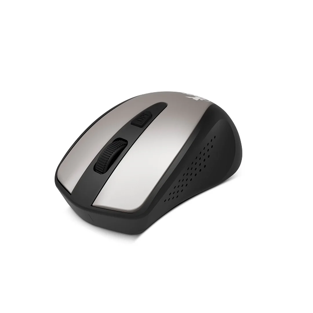 Xtech - XTM-315GY - Mouse - 2.4 GHZ - Wireless - Aluminum Gray - 4-BUTTON 1600DPI