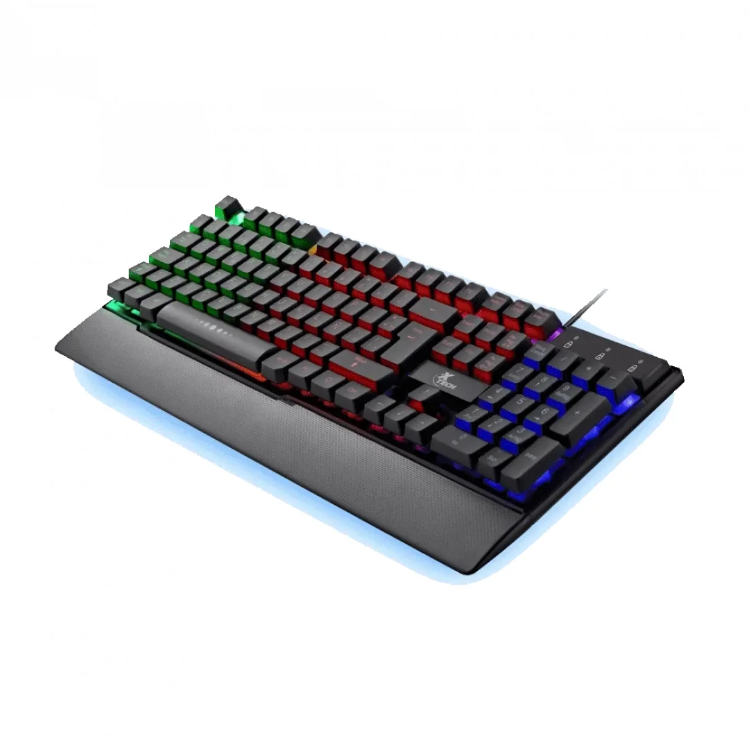 Teclado para Gamer Xtech XTK-510S - Español - Iluminación LED Multi-color con Efectos de Luz