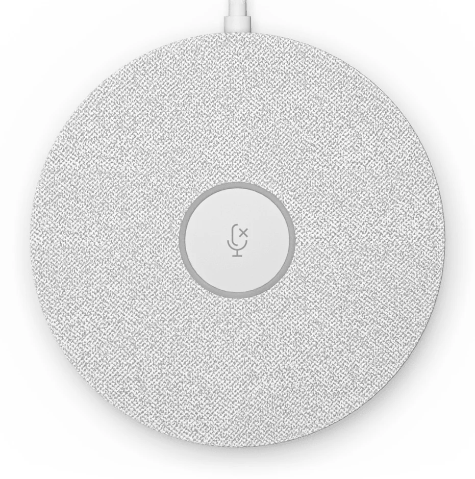 Logitech Rally Mic Pod - Micrófono - Blanco - Certificado por Skype, Certificado por Zoom, Cisco Webex Certified