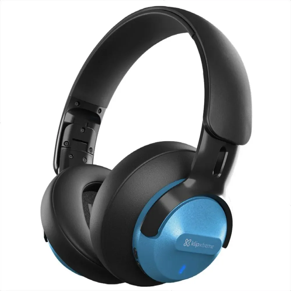 Klip Xtreme - KNH-750BL - Headphones - para Home Audio - Wireless - ANC - 44HR - Blue