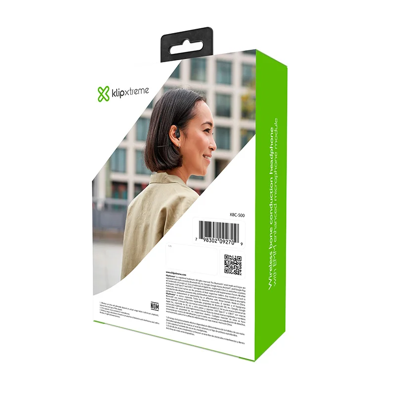 Klip Xtreme - Headphones - para Phone · para Cellular Phone · para Tablet - Wireless - Bone Conduction