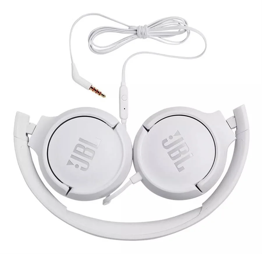 Jbl Tune 500 - Auriculares con Diadema con Micro - en Oreja - Cableado - Conector de 35 MM - Blanco