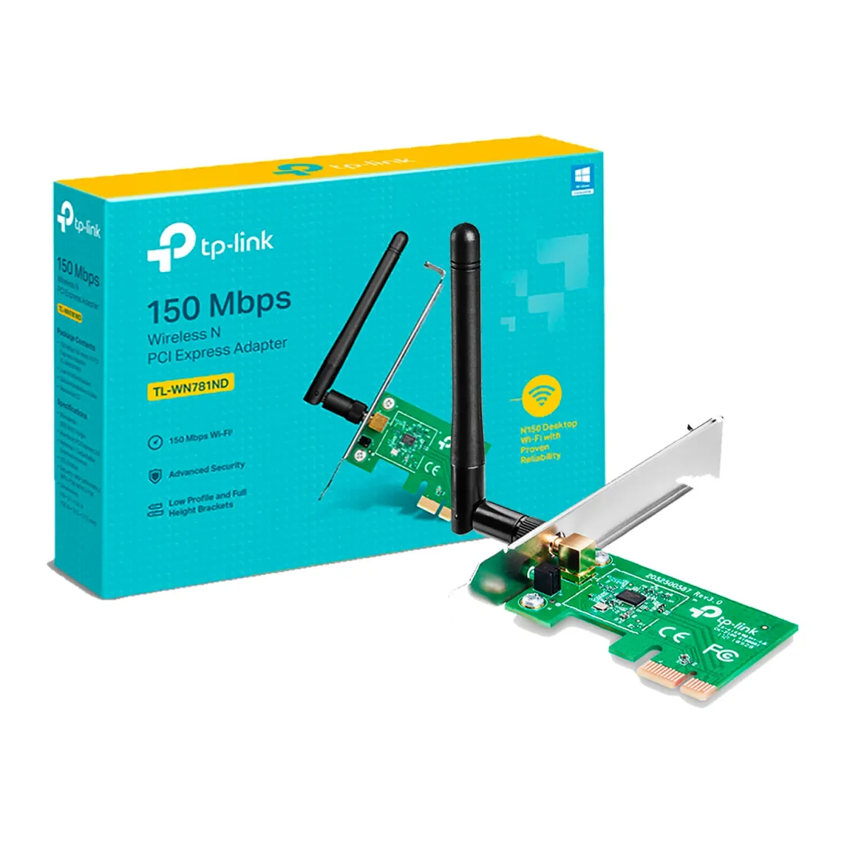 Tp-link TL-WN781ND - Adaptador de Red - PCIE - 802.11B/G · N