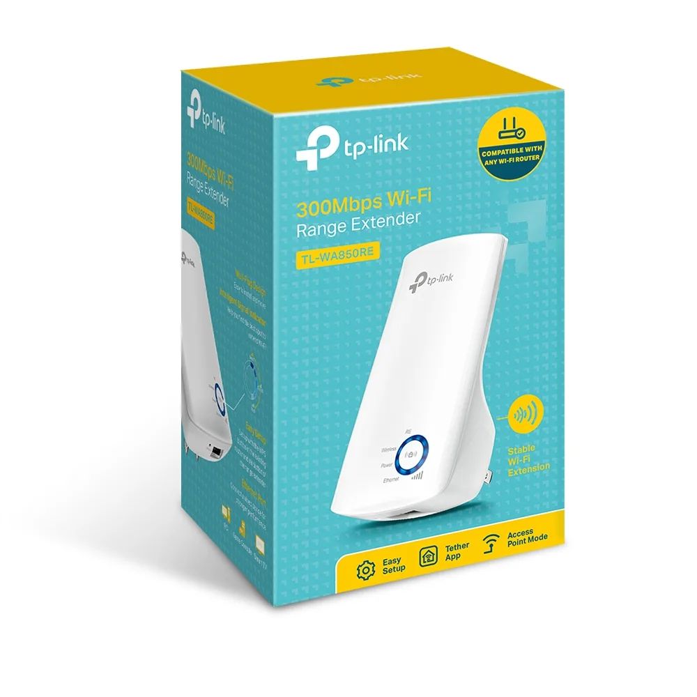 Tp-link TL-WA850RE - Extensor de Alcance Wi-fi de 300 Mbps - 300MBPS a 2.4GHZ-2 × Antenas Internas