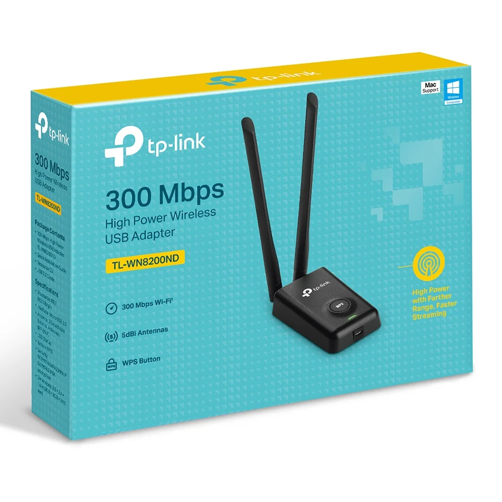 Tp-link TL-WN8200ND - Adaptador de Red - USB - 802.11B/G · N