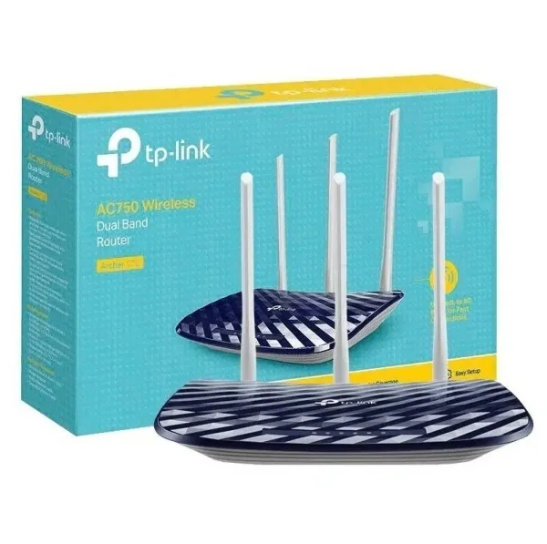 Tp-link Archer C20 AC750 - Enrutador Inalámbrico Conmutador de 4 Puertos Doble Banda