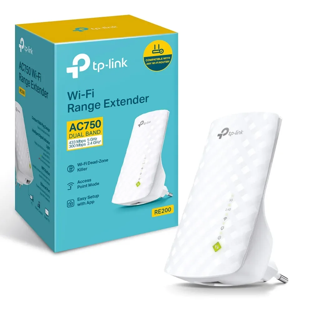 Tp-link RE200 - Extensor de Rango Wi-fi - Wi-fi 5 - 2.4 GHZ 5 GHZ - en Pared