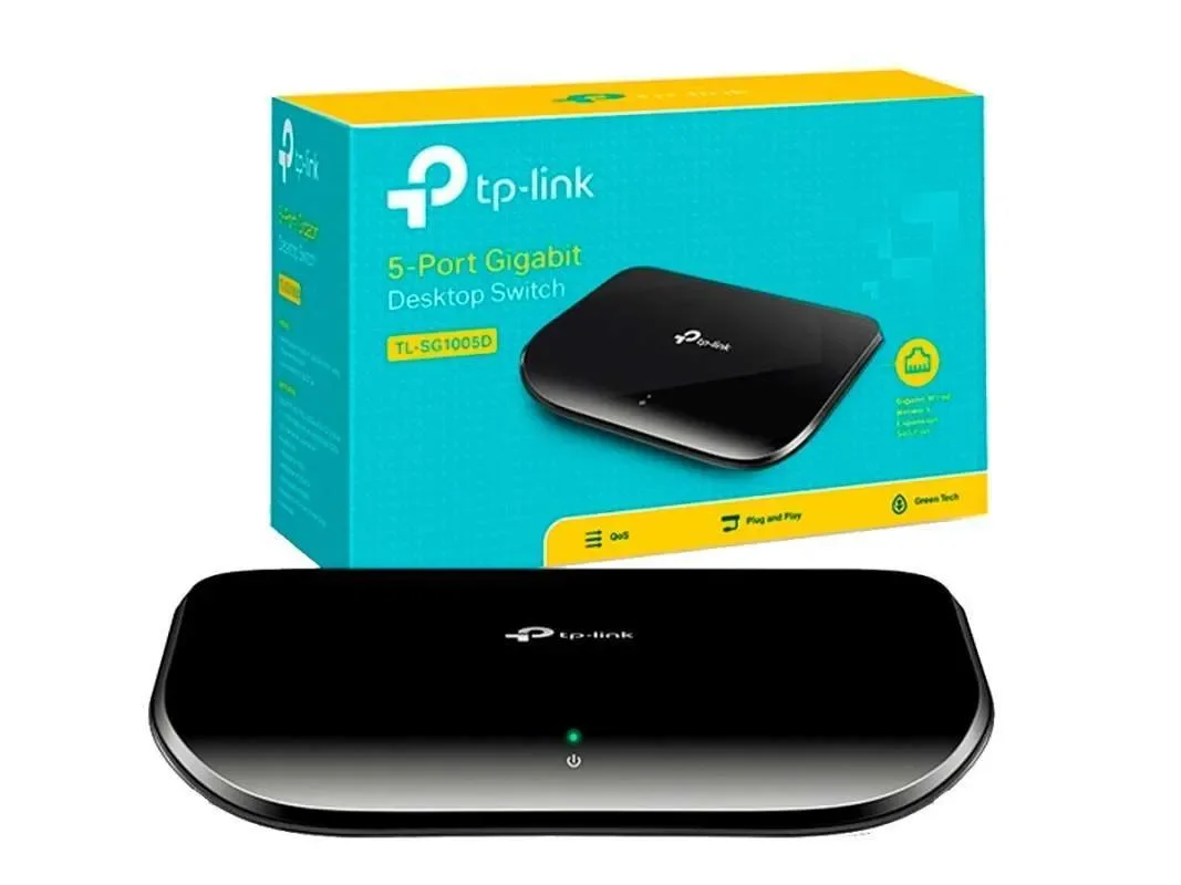 Tp-link TL-SG1005D 5-PORT Gigabit Desktop Switch - Conmutador - 5 X 10 · 100 · 1000 - Sobremesa