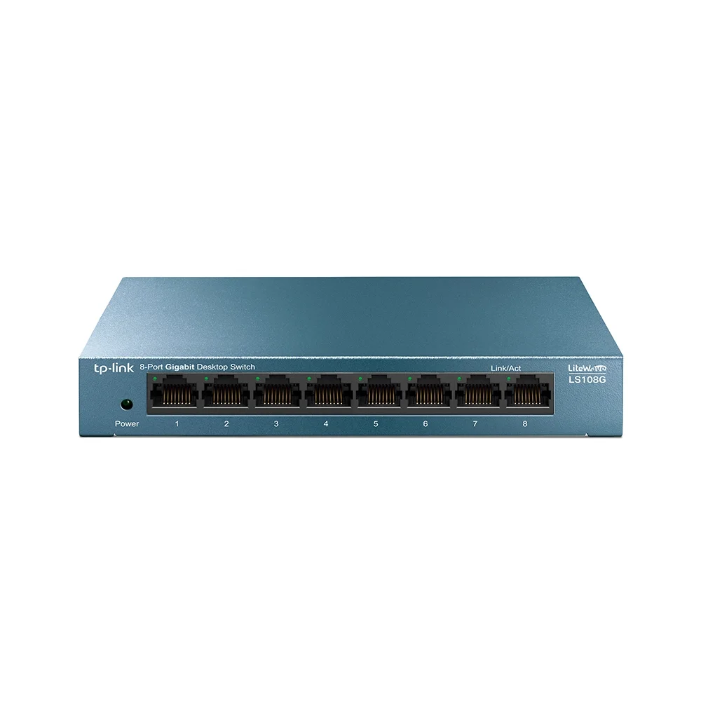 Tp-link Litewave LS108G - Conmutador - sin Gestionar - 8 X 10 · 100 · 1000 - Sobremesa - 220 V Ca