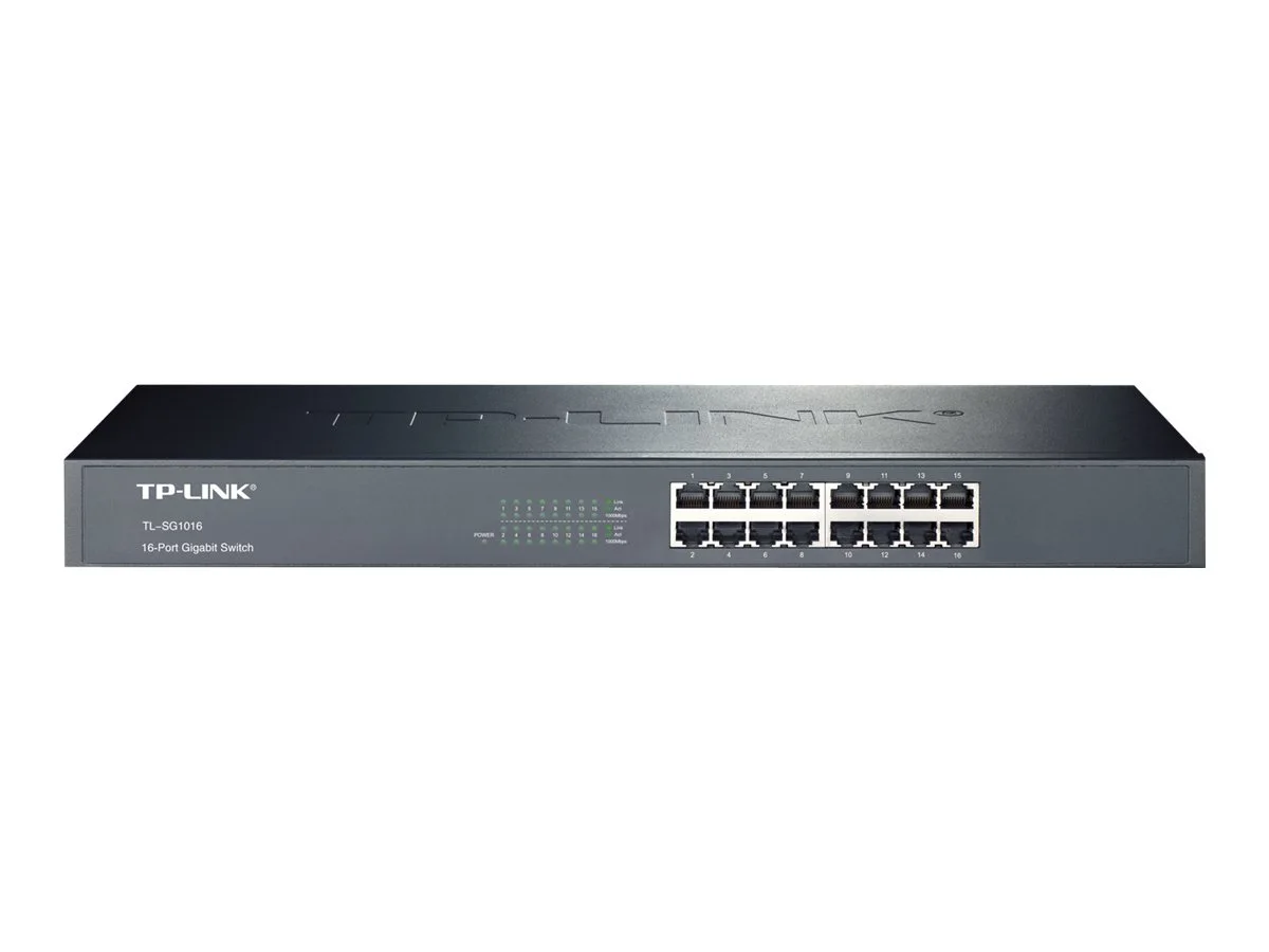 Tp-link TL-SG1016 - Conmutador - 16 X 10 · 100 · 1000 - Montaje en Rack