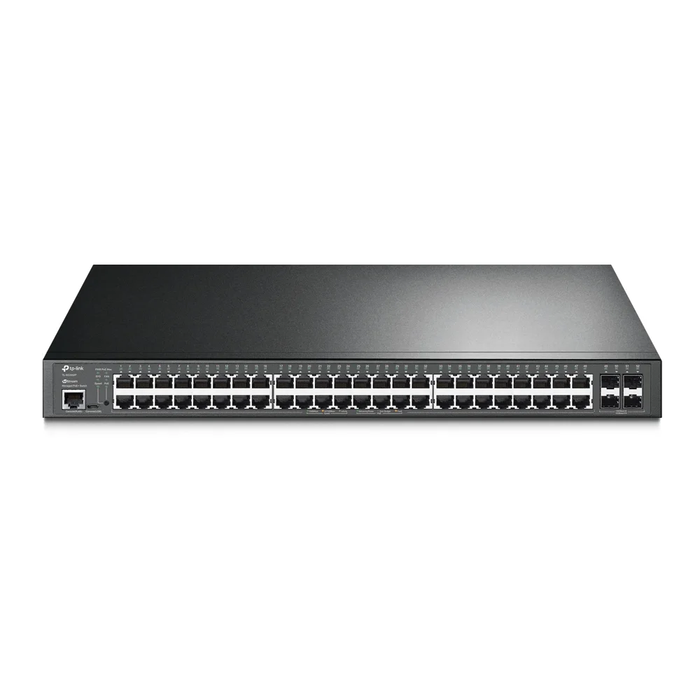 Tp-link Jetstream TL-SG3452P V1 - Conmutador - Gestionado - 48 X 10 · 100 · 1000 (poe+) + 4 X Gigabit Sfp