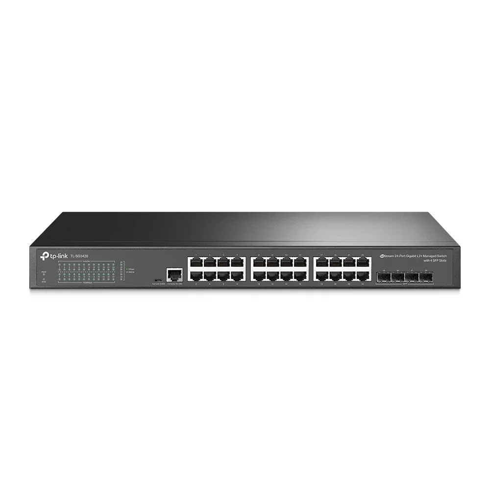 Tp-link Jetstream TL-SG3428 - Conmutador - Gestionado - 24 X 10 · 100 · 1000 + 4 X Gigabit Sfp - Montaje en Rack