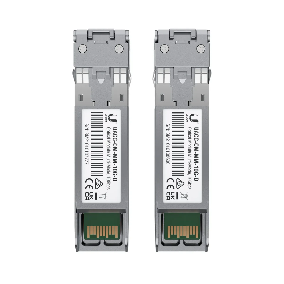 Ubiquiti - Módulo de Transceptor Sfp (mini-gbic) - 10GBE - Lc de Modos Múltiples - Hasta 300 M (paquete de 2